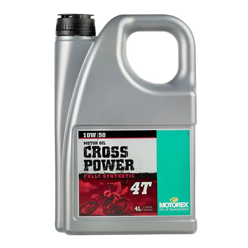 Aceite Cross Power 10w50 4T  4L Motorex .