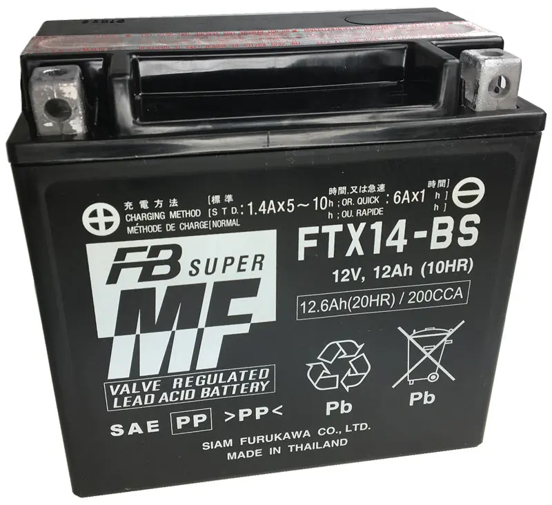 BATERÍA FURUKAWA FTX14-BS SIN MANTENIMIENTO