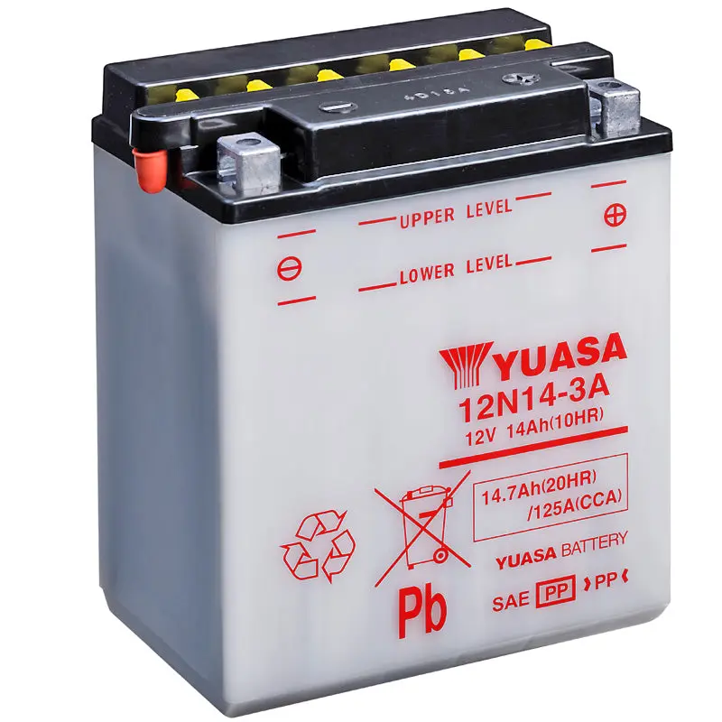 BATERÍA YUASA 12N14-3A COMBIPACK CONVENCIONAL