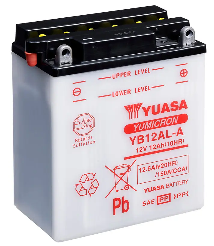 BATERÍA YUASA YB12AL-A CONVENCIONAL