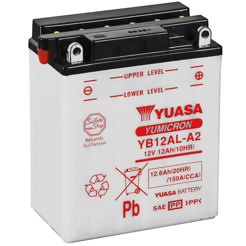BATERÍA YUASA YB12AL-A2 COMBIPACK CONVENCIONAL