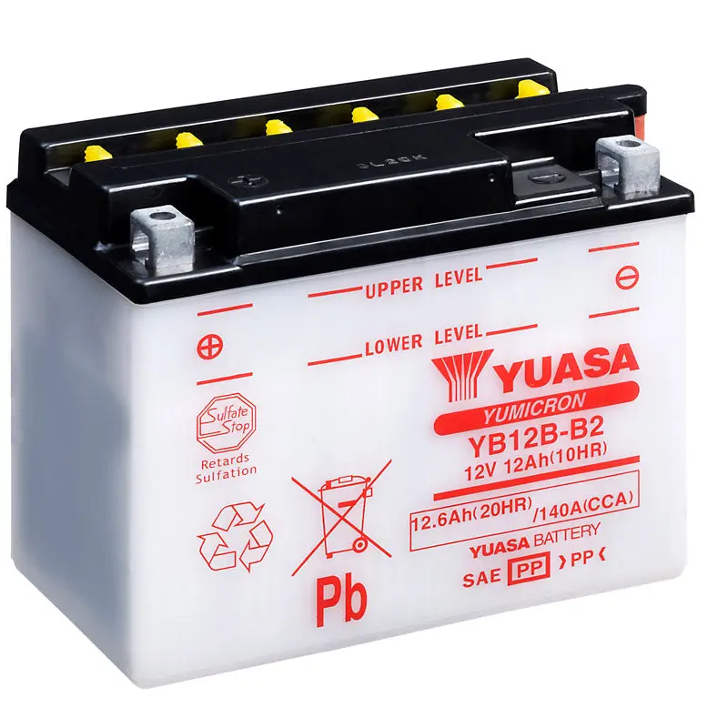 BATERÍA YUASA YB12B-B2 CONVENCIONAL