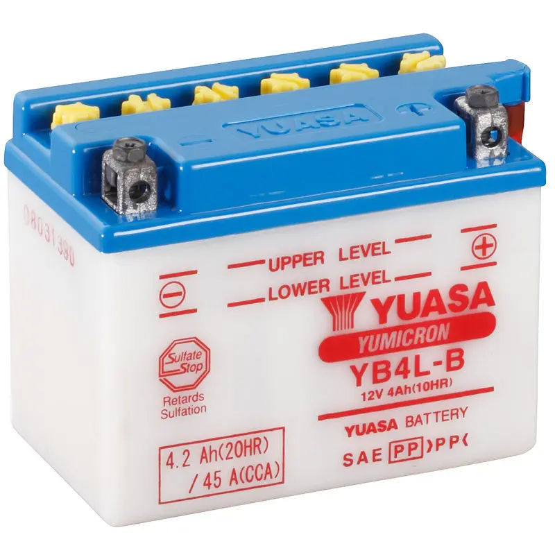BATERÍA YUASA YB4L-B COMBIPACK CONVENCIONAL