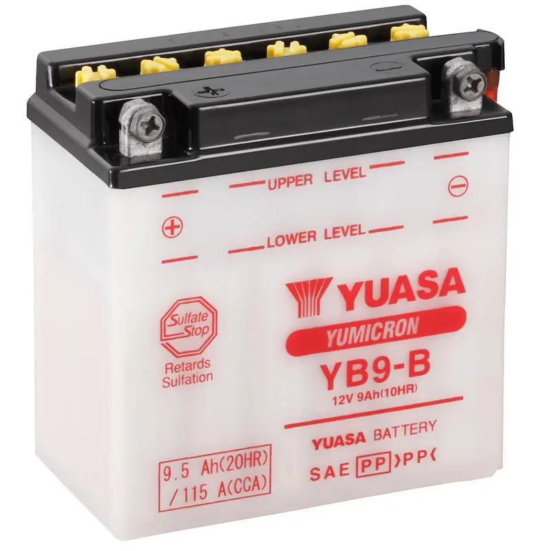 BATERÍA YUASA YB9-B COMBIPACK CONVENCIONAL