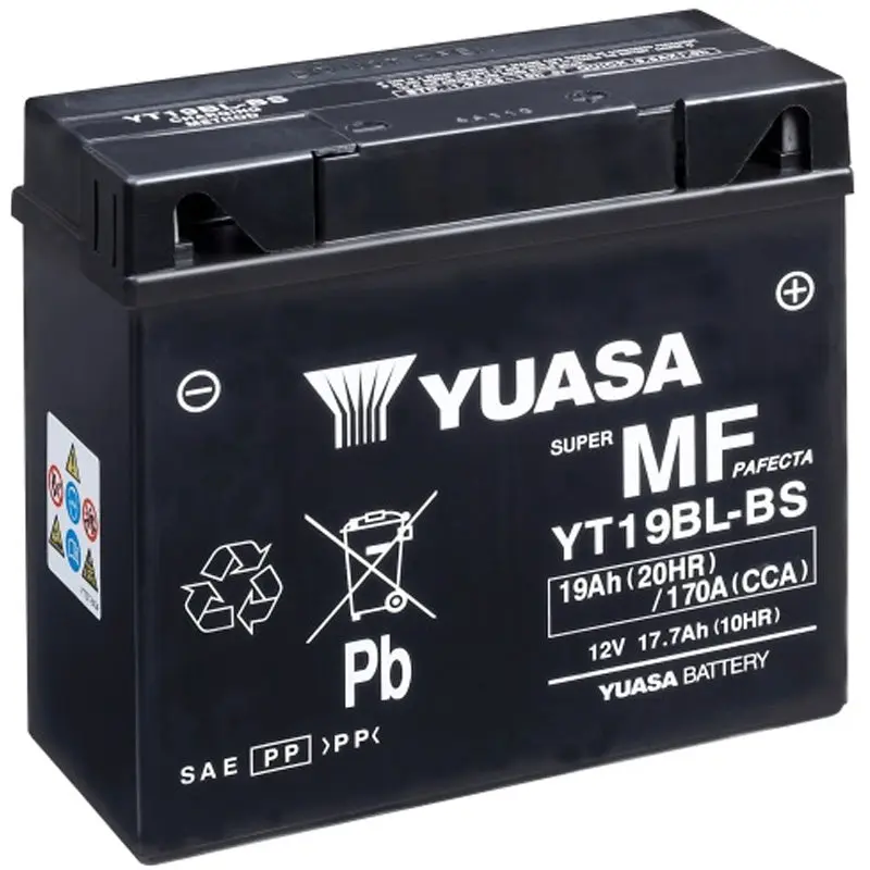 BATERÍA YUASA YT19BL-BS SIN MANTENIMIENTO