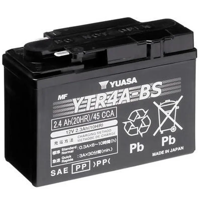 BATERÍA YUASA YTR4A-BS SIN MANTENIMIENTO