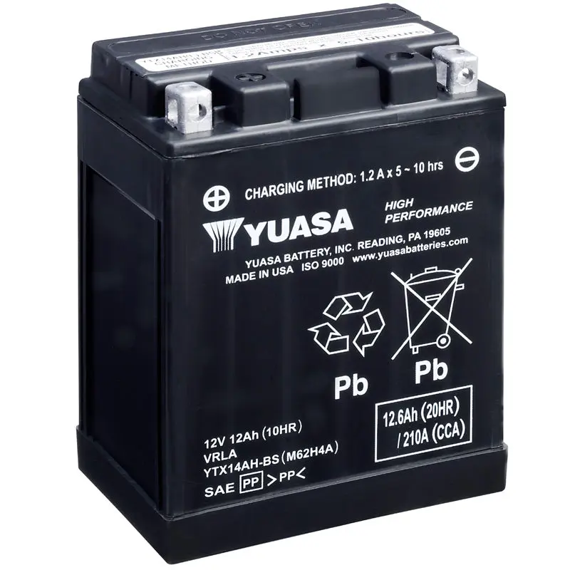 BATERÍA YUASA YTX14AH-BS HIGH PERFORMANCE
