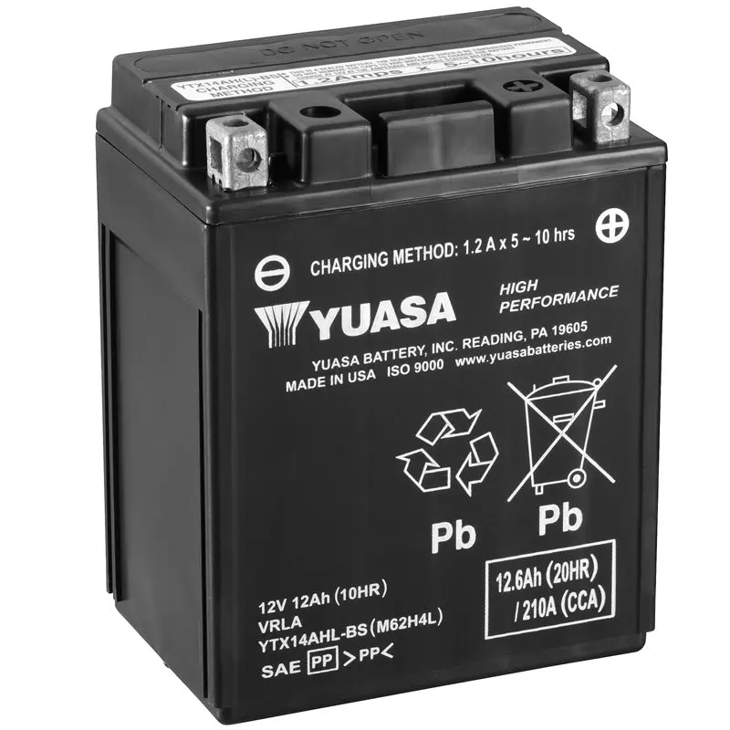 BATERÍA YUASA YTX14AHL-BS HIGH PERFORMANCE