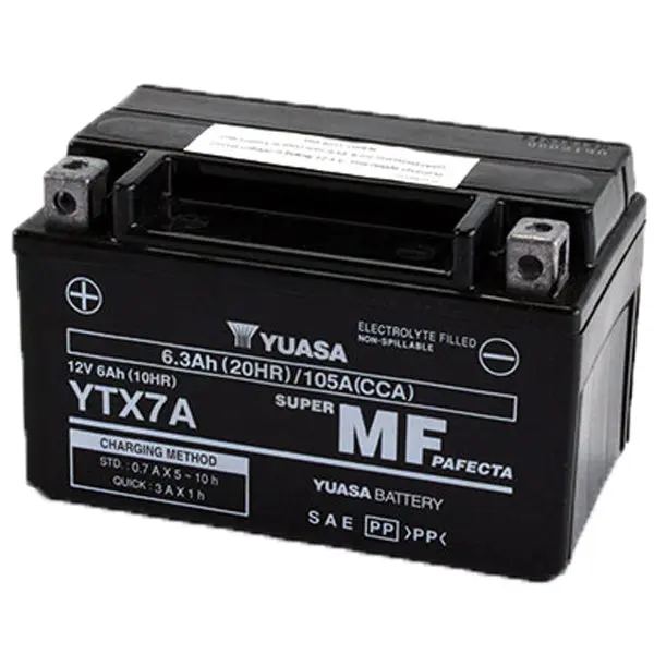 BATERÍA YUASA YTX7A-WC PRECARGADA