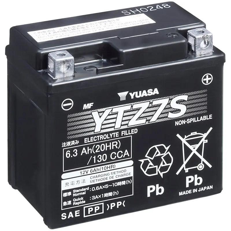 BATERÍA YUASA YTZ7-S PRECARGADA