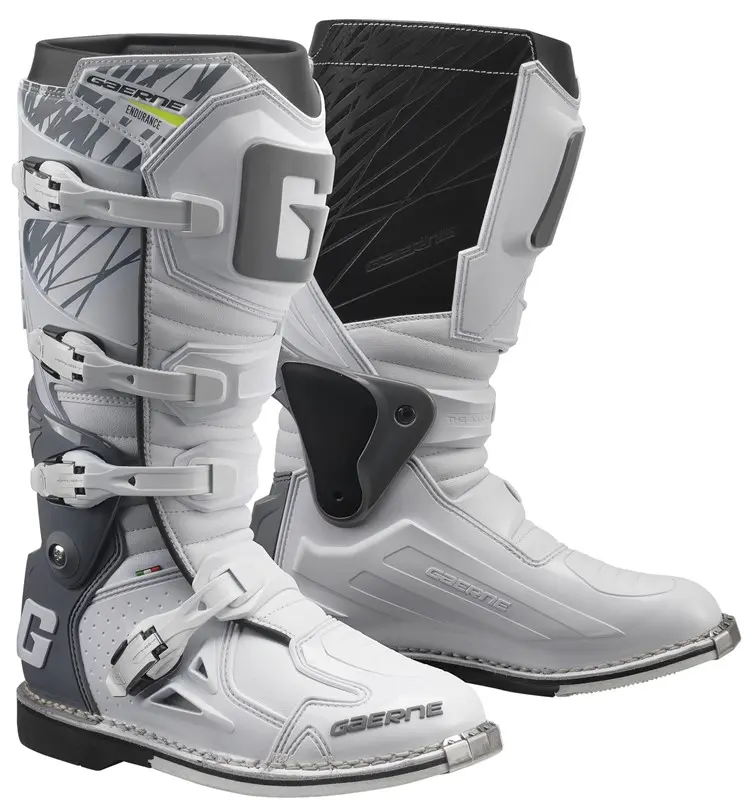 Botas Gaerne Fastback Endurance Blanca y Gris .