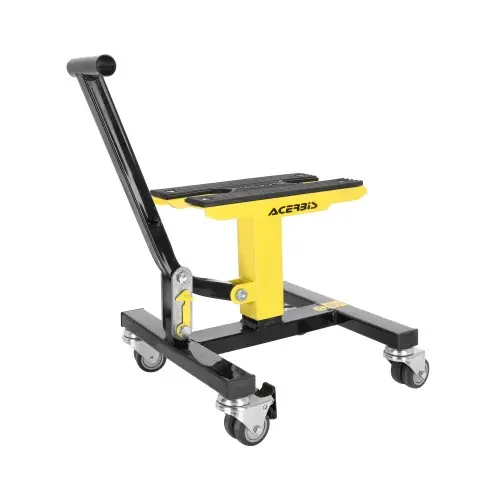 Caballete con Ruedas Negro y Amarillo Acerbis .