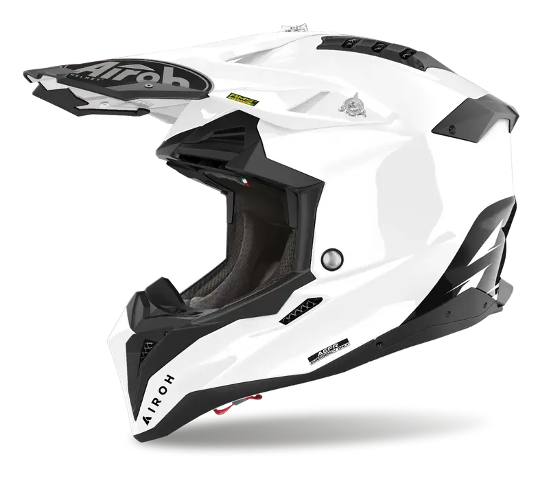 CASCO AIROH AVIATOR 3 COLOR WHITE GLOSS