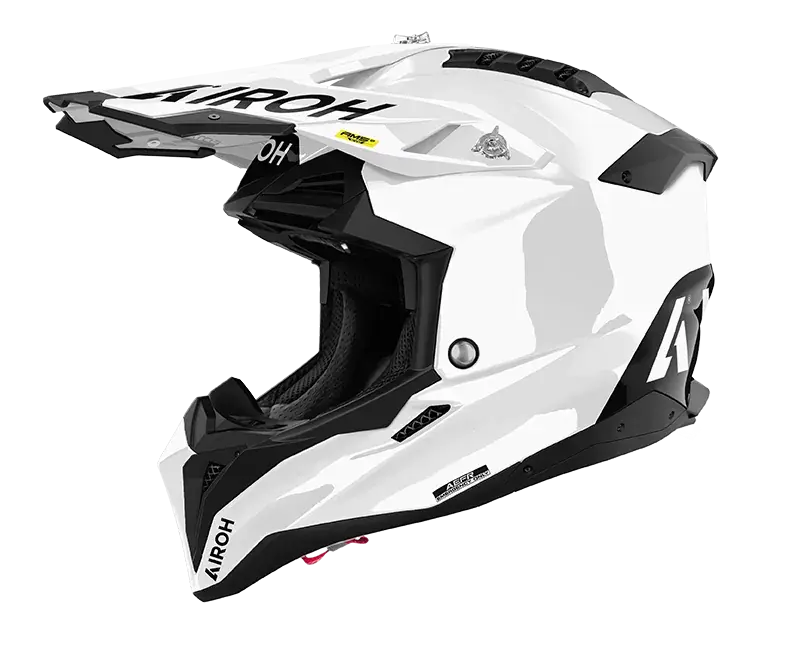 CASCO AIROH AVIATOR 3 FIM COLORWHITE GLOSS
