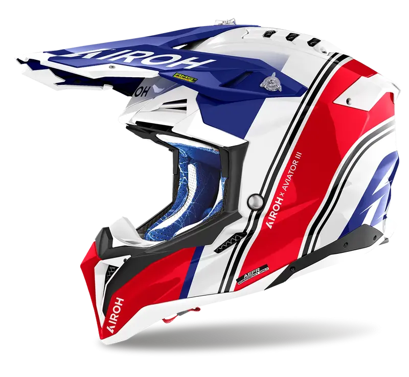 CASCO AIROH AVIATOR 3 HIMA RED GLOSS