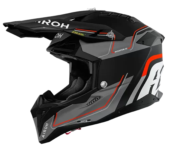 CASCO AIROH AVIATOR 3 LEADER ORANGE MATT