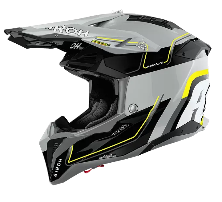 CASCO AIROH AVIATOR 3 LEADER YELLOW GLOSS