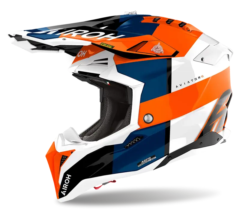 CASCO AIROH AVIATOR 3 MONARCH ORANGE GLOSS