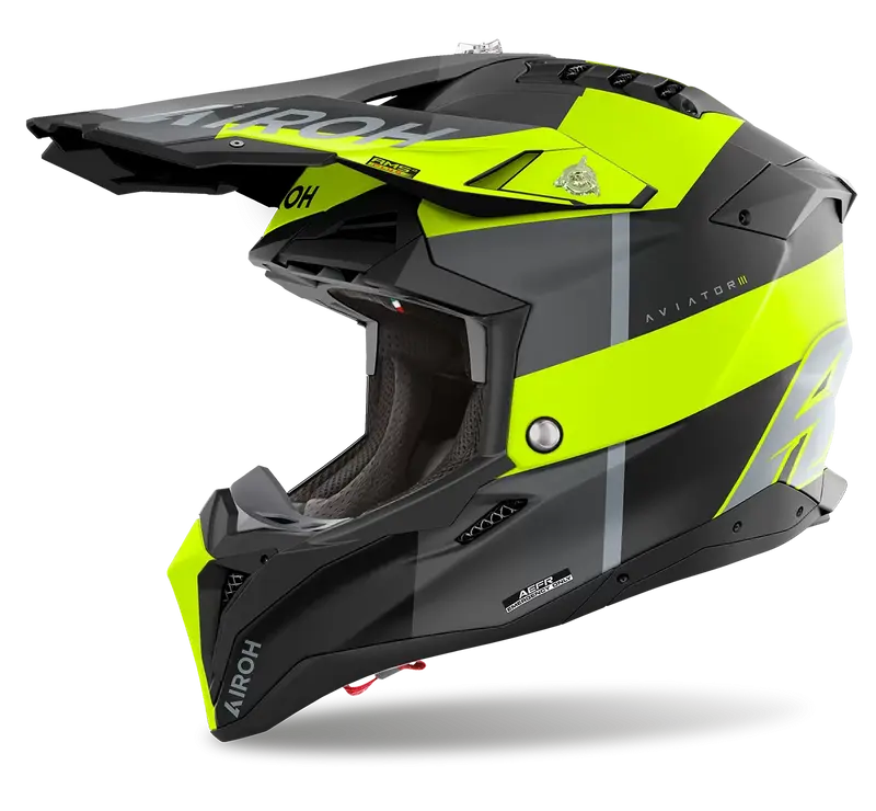 CASCO AIROH AVIATOR 3 MONARCH YELLOW MATT