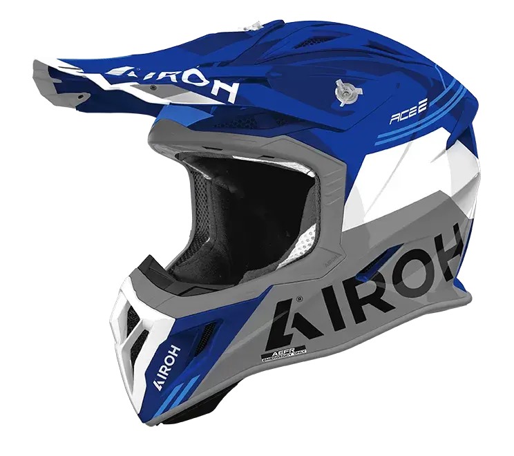 CASCO AIROH AVIATOR ACE 2 FURY BLUE GLOSS