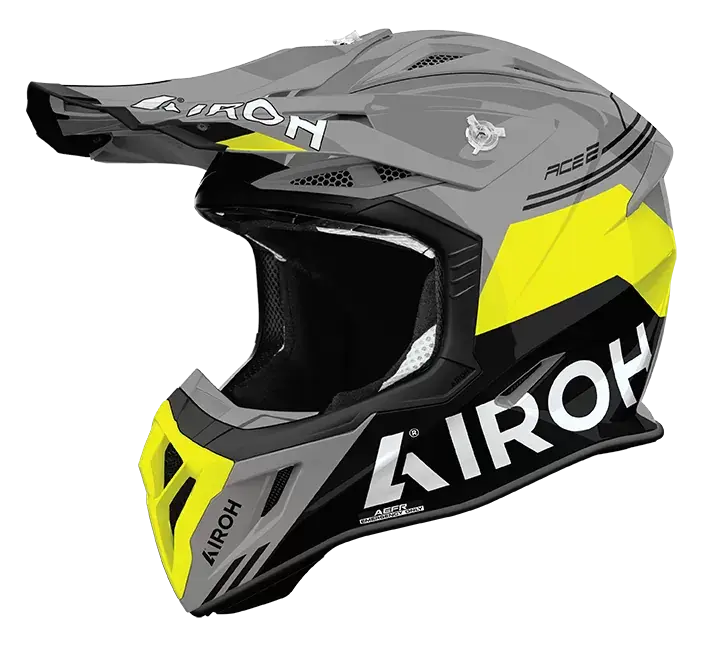 CASCO AIROH AVIATOR ACE 2 FURY YELLOW GLOSS