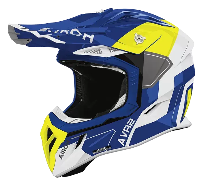 CASCO AIROH AVIATOR ACE 2 SHIELD BLUE/YELLOW GLOSS