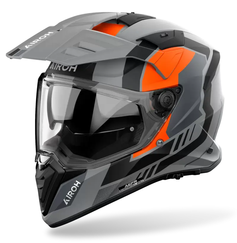 CASCO AIROH BANDIT HORN ORANGE MATT
