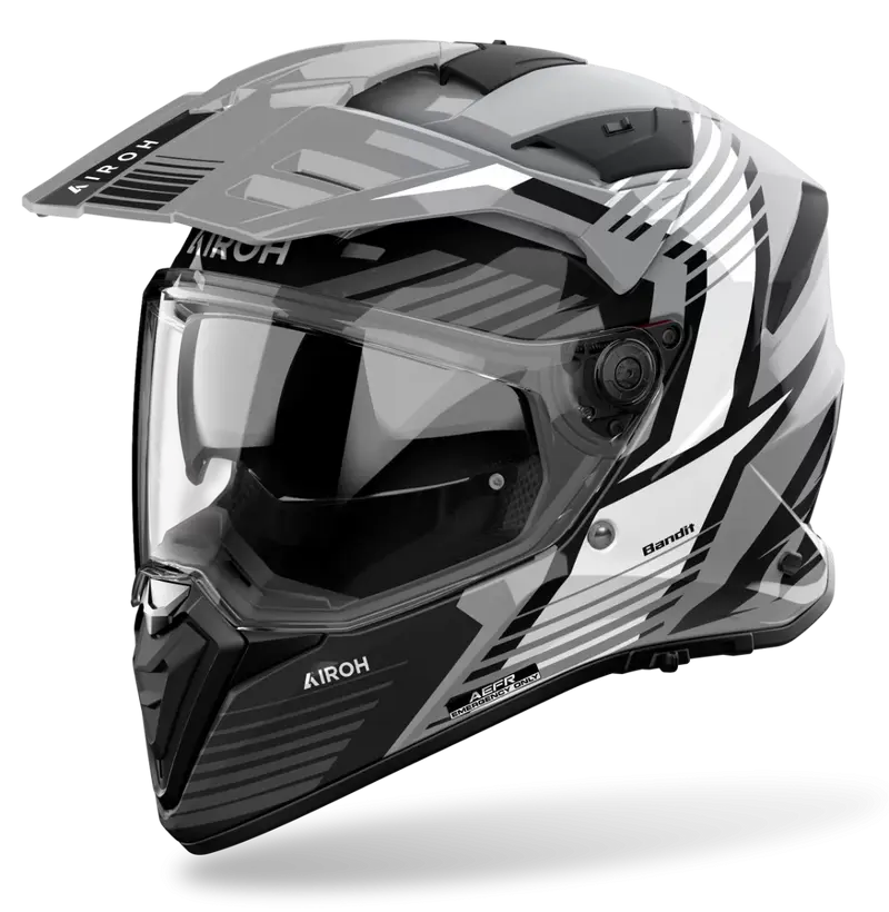 CASCO AIROH BANDIT SPICY GREY GLOSS