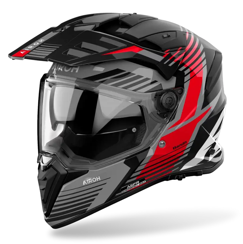 CASCO AIROH BANDIT SPICY RED GLOSS