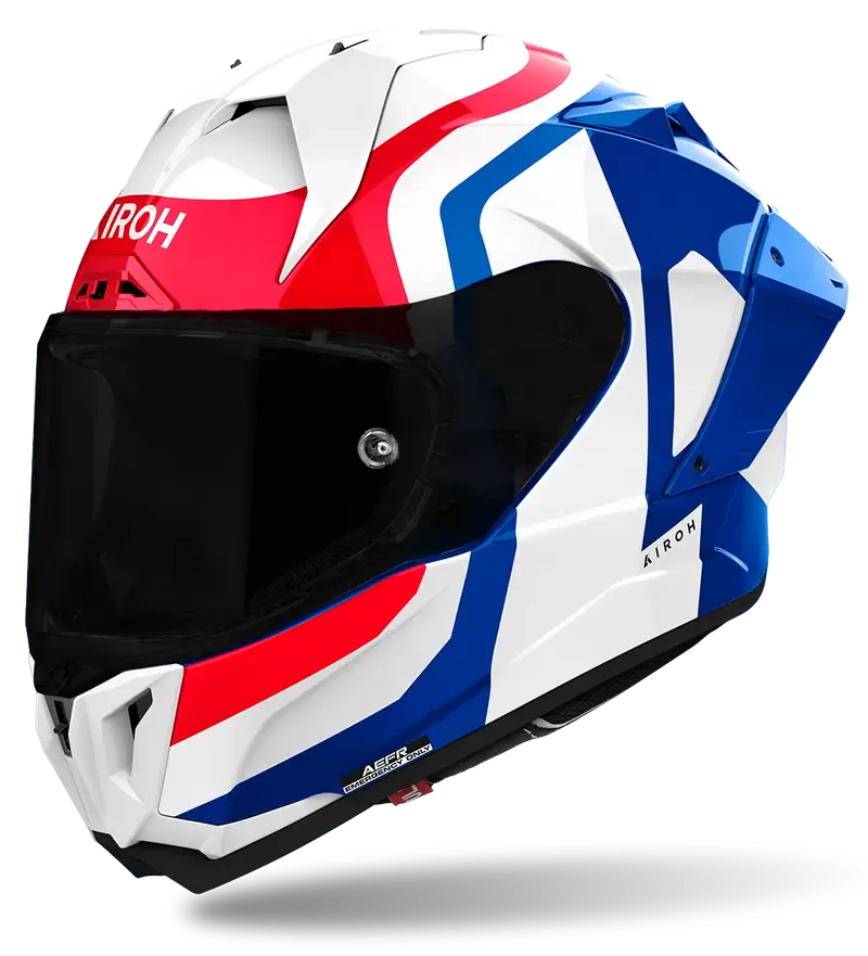CASCO AIROH GP800 COMPETITION BLUE/RED GLOSS