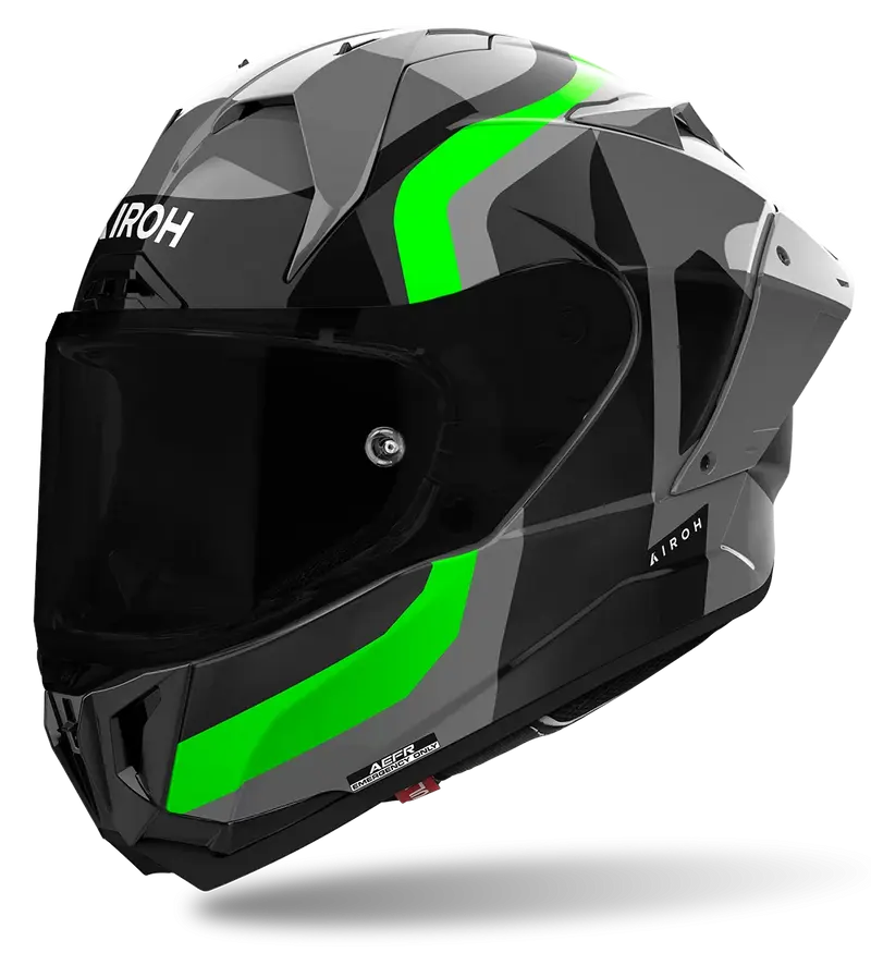 CASCO AIROH GP800 COMPETITION GREEN FLUO GLOSS