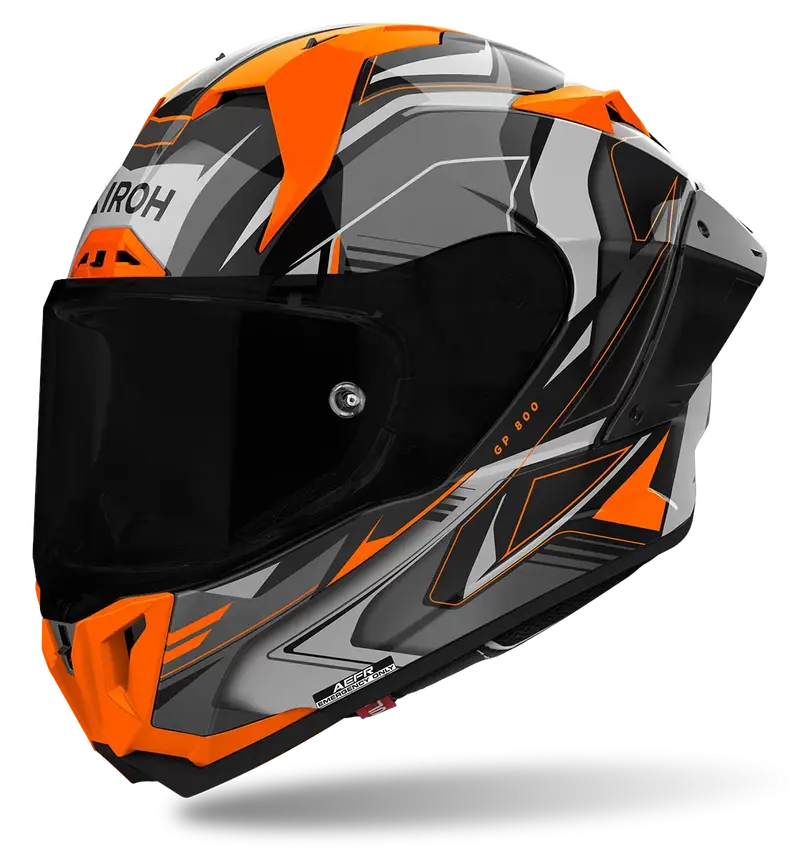 CASCO AIROH GP800 MUST ORANGE GLOSS