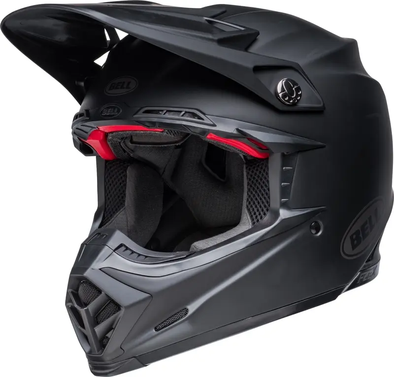 Casco Bell Moto 9s Flex Solid Negro Mate .