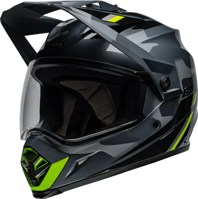 Casco Bell MX-9 Adventure MIPS Alpine Gloss Gris y Verde .