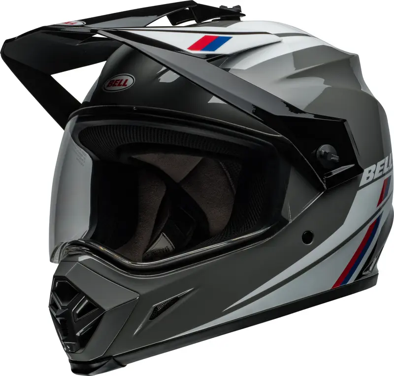 Casco Bell MX-9 Adventure MIPS Alpine Gris y Negro .