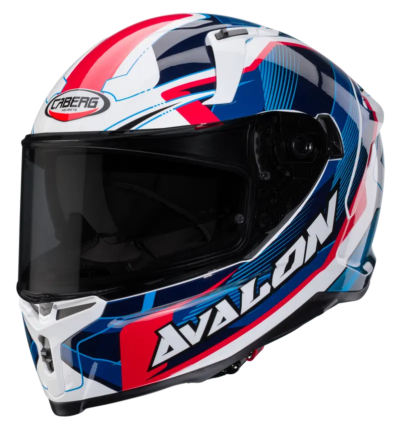 CASCO CABERG AVALON X OPTIC WHITE/BLUE/RED