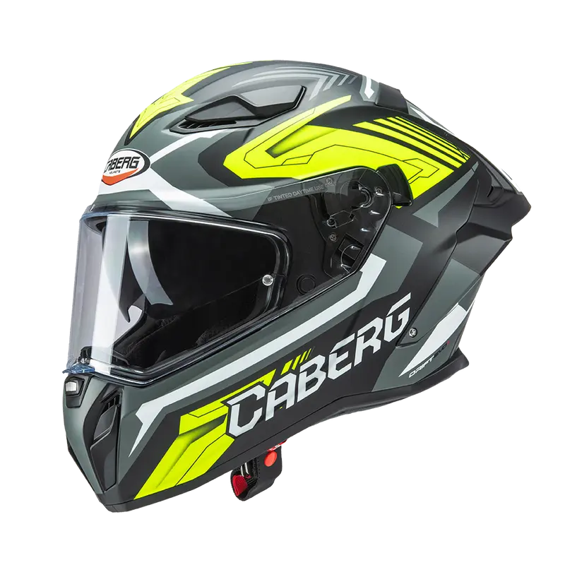 CASCO CABERG DRIFT EVO II JARAMA MATT BLACK/GREY/YELLOW FLUO