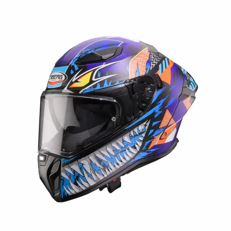 CASCO CABERG DRIFT EVO II NOBO MATT BLACK/RED FL