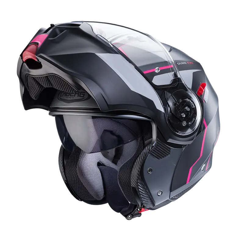 CASCO CABERG DUKE EVO MOVE MATT GUN METAL/BLACK/FUCHSIA