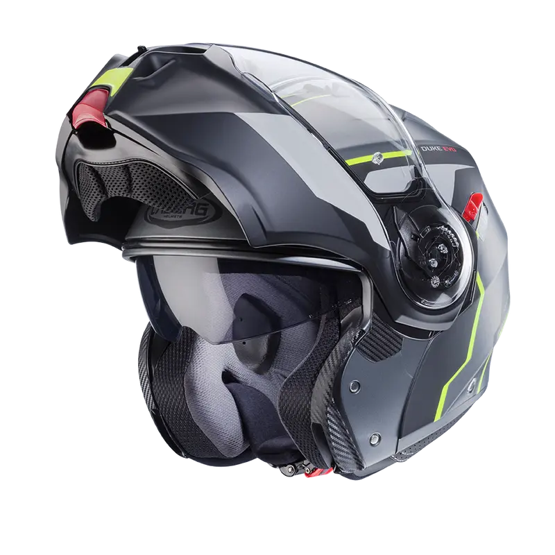 CASCO CABERG DUKE EVO MOVE MATT GUN METAL/BLACK/YELLOW FLUO