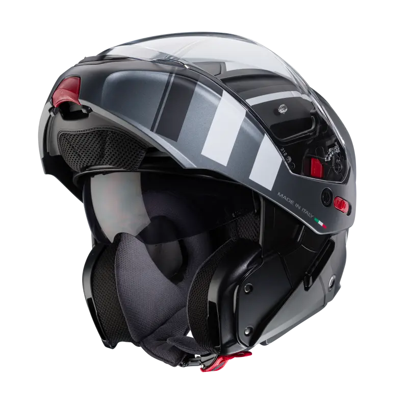 CASCO CABERG HORUS X ROAD MATT BLACK/GUN METAL/WHITE