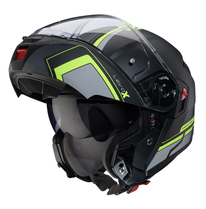 CASCO CABERG LEVO X ELITE BLACK/GREY/YELLOW FLUO