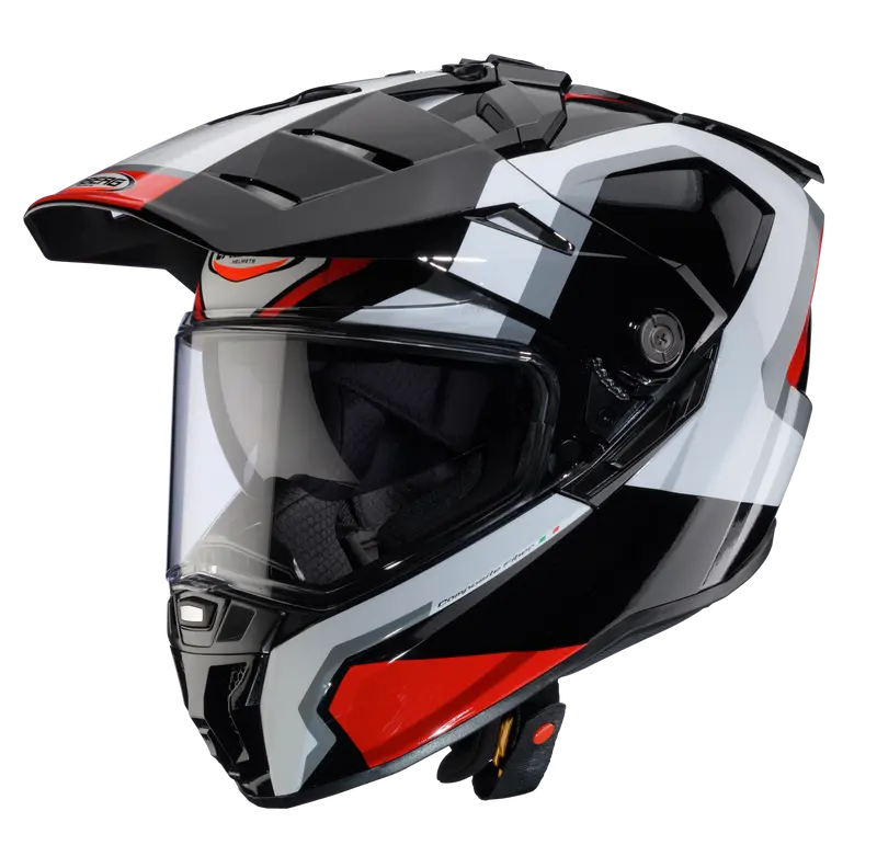CASCO CABERG TANAMI SCRAM BLACK/RED/WHITE