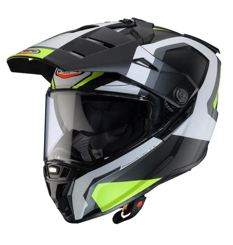CASCO CABERG TANAMI SCRAM MATT BLACK/GREY/YELLOW FLUO