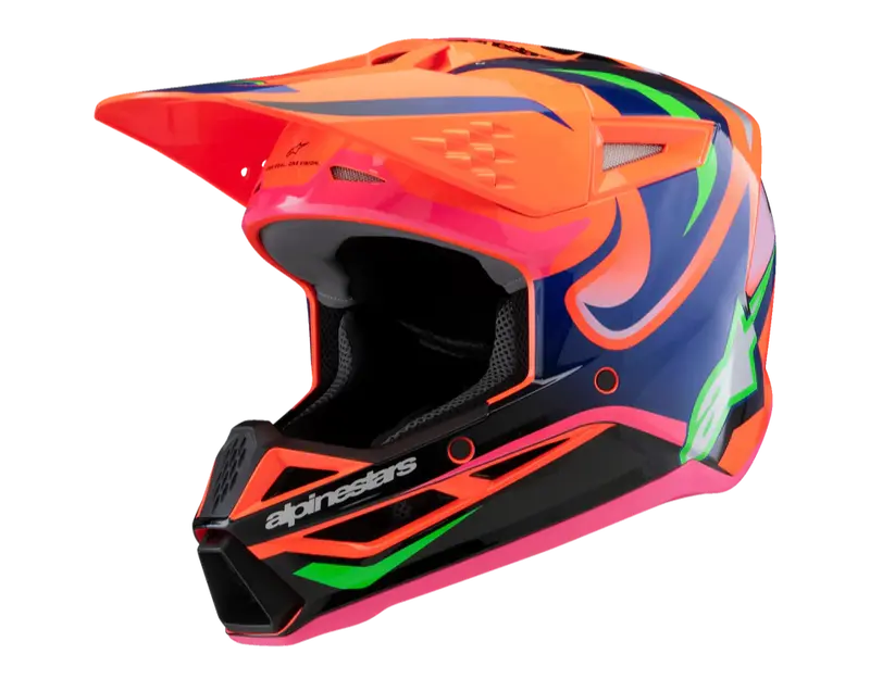 Casco Infantil SM3 Deegan Multicolor Fluor Alpinestars .
