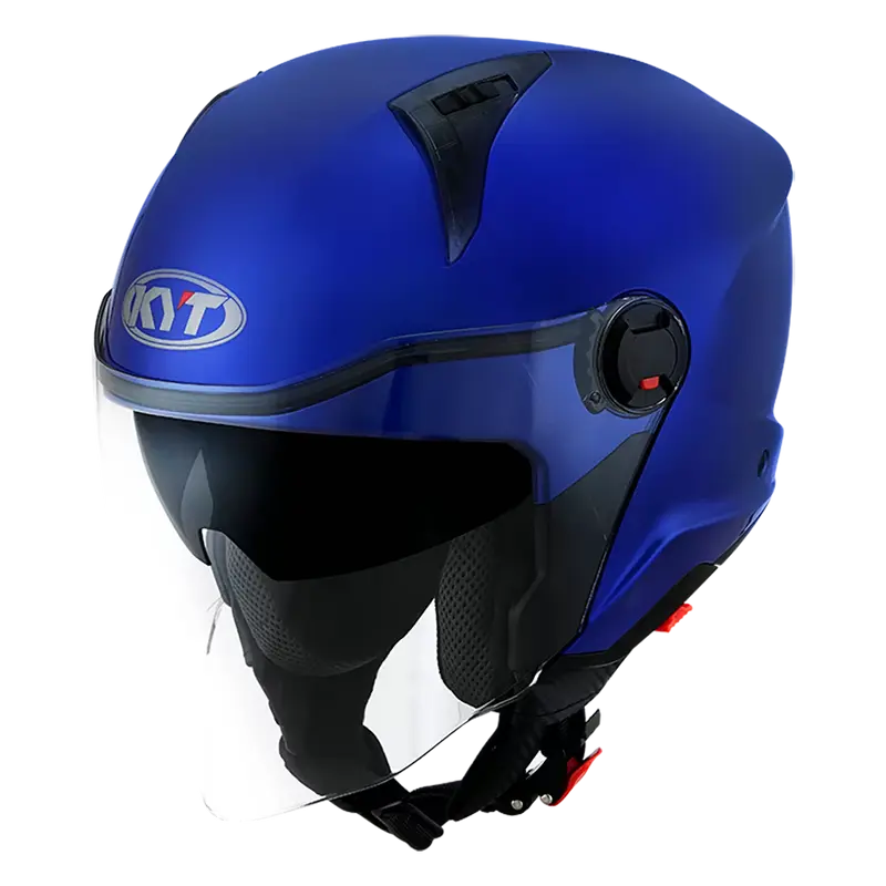 CASCO KYT D-CITY PLAIN BLUE METAL