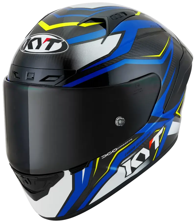 CASCO KYT NZ-RACE CARBON STRIDE BLUE/WHITE