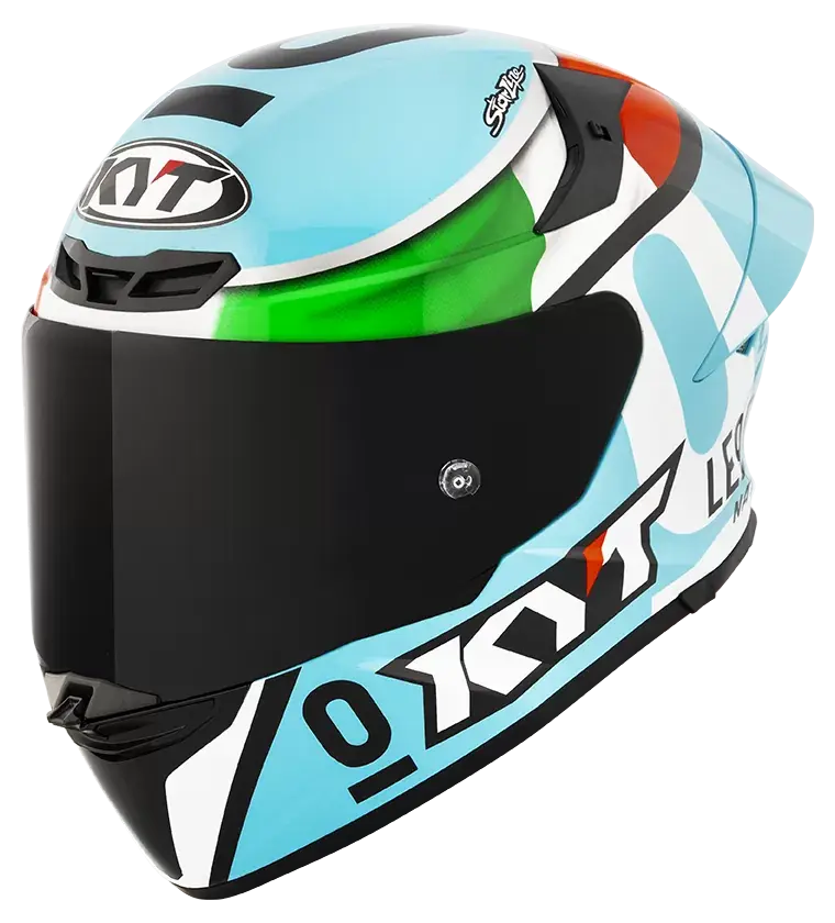 CASCO KYT TT-REVO REPLICA LEOPARD TRICOLORE