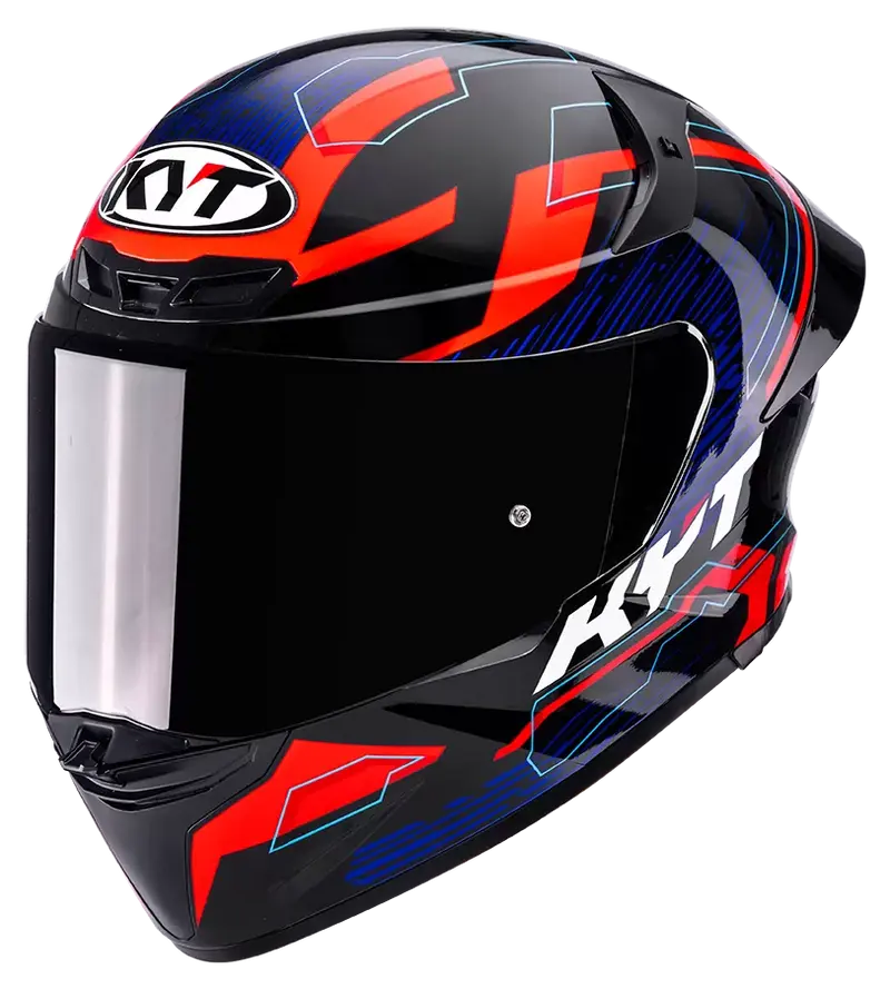 CASCO KYT TT-REVO SPEEDING BLACK/RED/BLUE
