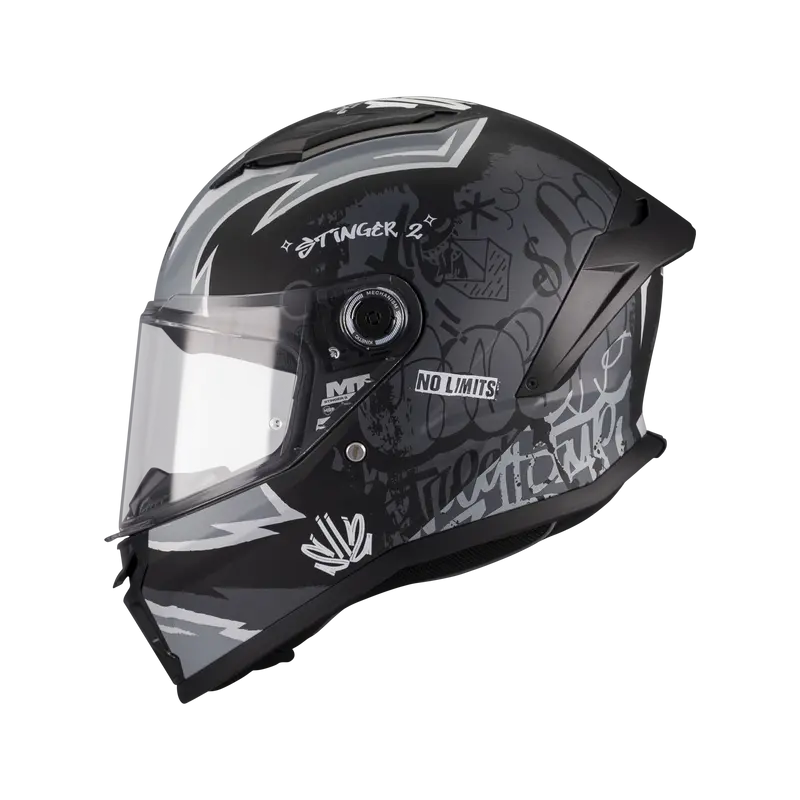 CASCO MT STINGER 2 KIDS TAGGER A0 PERLA BRILLO